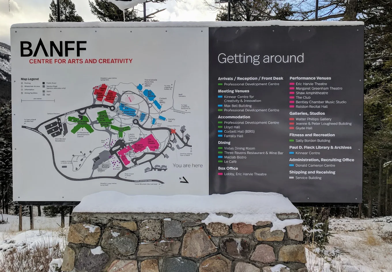 Banff Centre for Arts and Creativity campus architecture