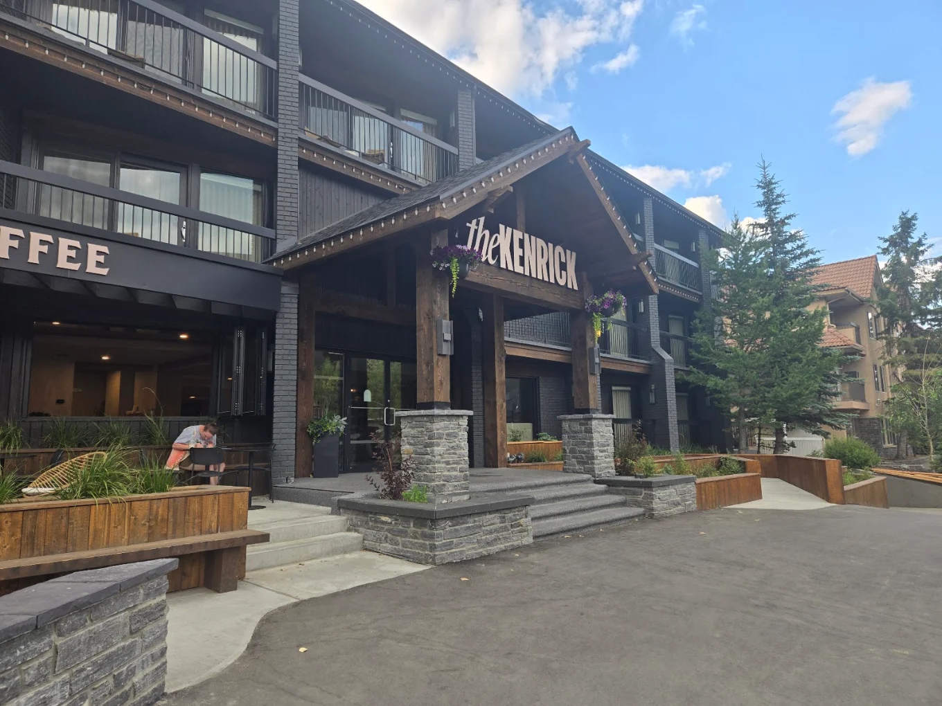 The Kenrick hotel view, Banff Avenue