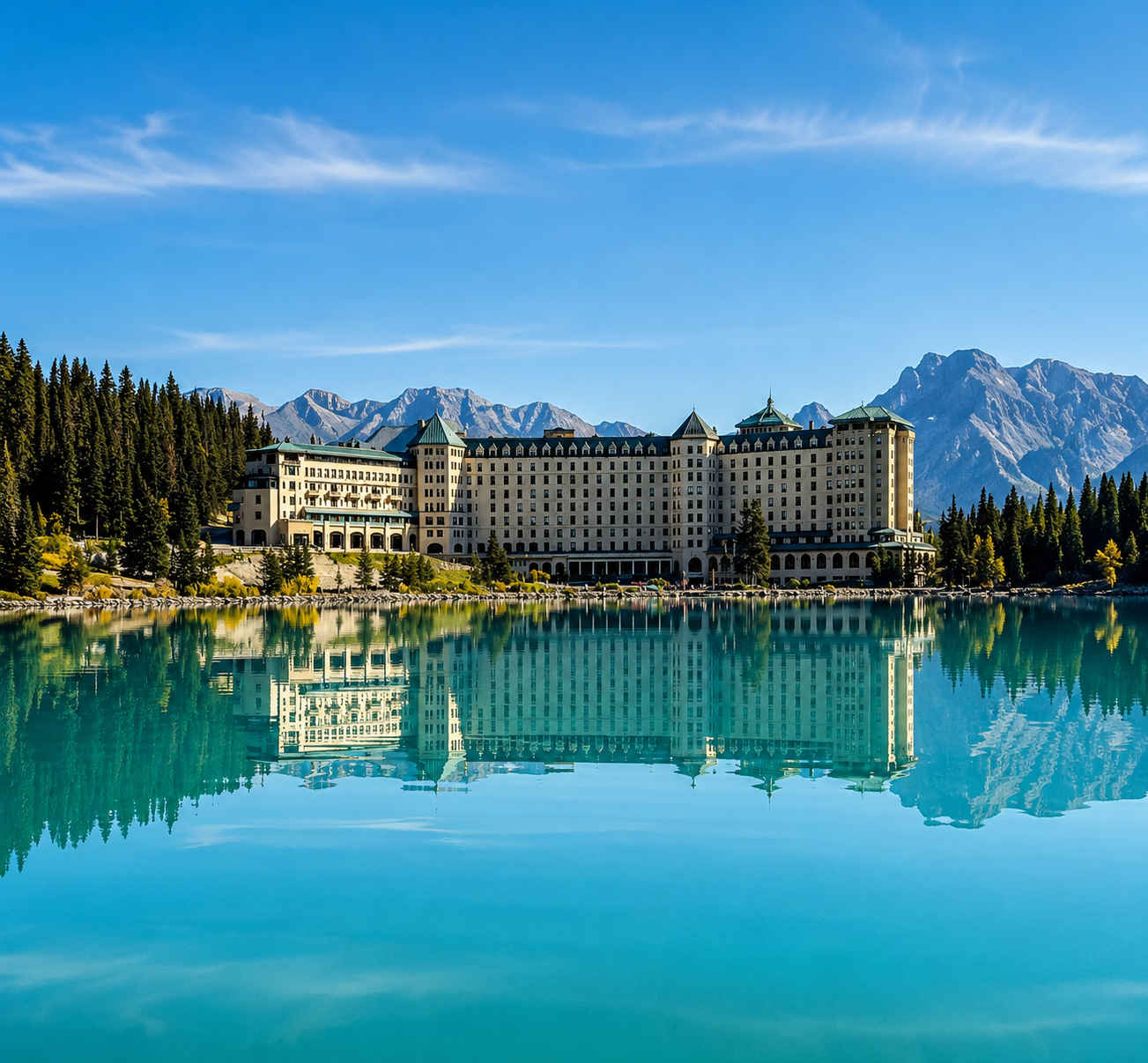 Fairmont Chateau Lake Louise private chauffeur transfer from Calgary Airport